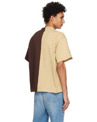 T-shirt à col rond imprimé marron foncé Valentino