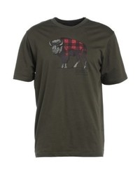 T-shirt à col rond imprimé marron foncé Columbia