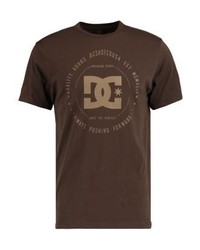 T-shirt à col rond imprimé marron foncé DC Shoes