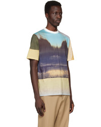 T-shirt à col rond imprimé marron foncé Paul Smith