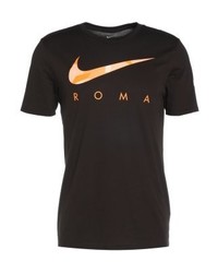 T-shirt à col rond imprimé marron foncé Nike