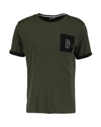 T-shirt à col rond imprimé marron foncé ONLY & SONS