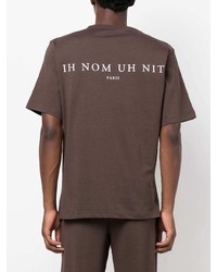 T-shirt à col rond imprimé marron Ih Nom Uh Nit