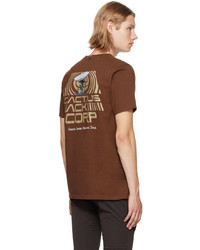 T-shirt à col rond imprimé marron Nike