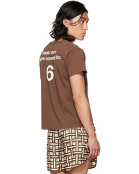 T-shirt à col rond imprimé marron CONNOR MCKNIGHT