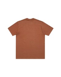 T-shirt à col rond imprimé marron Supreme