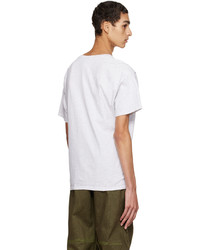 T-shirt à col rond imprimé marron SC103