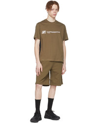 T-shirt à col rond imprimé marron AFFXWRKS