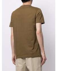 T-shirt à col rond imprimé marron PS Paul Smith