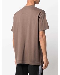 T-shirt à col rond imprimé marron Givenchy