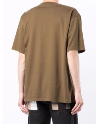 T-shirt à col rond imprimé marron UNDERCOVE