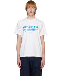T-shirt à col rond imprimé marron Sporty & Rich