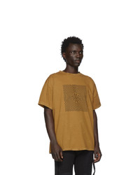 T-shirt à col rond imprimé marron Vyner Articles