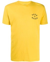 T-shirt à col rond imprimé moutarde BornxRaised