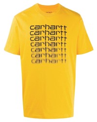 T-shirt à col rond imprimé moutarde Carhartt WIP