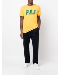 T-shirt à col rond imprimé moutarde Polo Ralph Lauren
