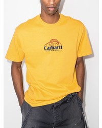 T-shirt à col rond imprimé moutarde Carhartt WIP