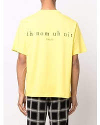 T-shirt à col rond imprimé moutarde Ih Nom Uh Nit