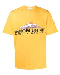 T-shirt à col rond imprimé moutarde Ih Nom Uh Nit