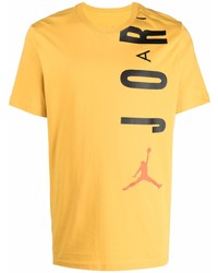T-shirt à col rond imprimé moutarde Jordan