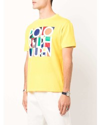 T-shirt à col rond imprimé moutarde Polo Ralph Lauren