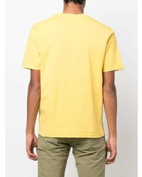 T-shirt à col rond imprimé moutarde Jacob Cohen