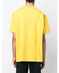 T-shirt à col rond imprimé moutarde Nike