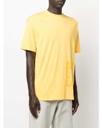 T-shirt à col rond imprimé moutarde Karl Lagerfeld