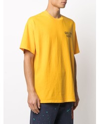 T-shirt à col rond imprimé moutarde GALLERY DEPT.