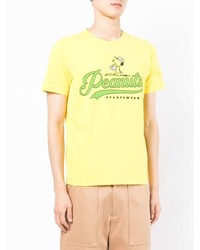T-shirt à col rond imprimé moutarde Iceberg
