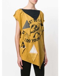 T-shirt à col rond imprimé moutarde Vivienne Westwood Anglomania