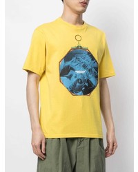 T-shirt à col rond imprimé moutarde UNDERCOVE
