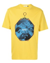 T-shirt à col rond imprimé moutarde UNDERCOVE