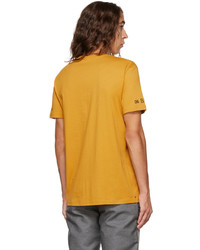 T-shirt à col rond imprimé moutarde Bless