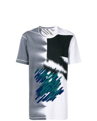 T-shirt à col rond imprimé multicolore 11 By Boris Bidjan Saberi
