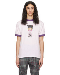 T-shirt à col rond imprimé multicolore Anna Sui