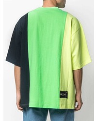T-shirt à col rond imprimé multicolore We11done
