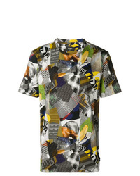 T-shirt à col rond imprimé multicolore Fendi