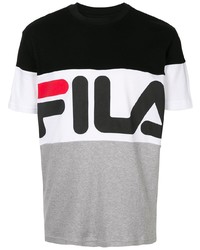 T-shirt à col rond imprimé multicolore Fila