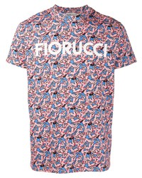 T-shirt à col rond imprimé multicolore Fiorucci