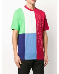 T-shirt à col rond imprimé multicolore Palace