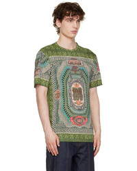 T-shirt à col rond imprimé multicolore Jean Paul Gaultier