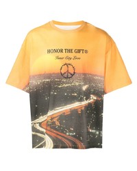 T-shirt à col rond imprimé multicolore HONOR THE GIFT