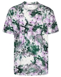 T-shirt à col rond imprimé multicolore Isabel Marant