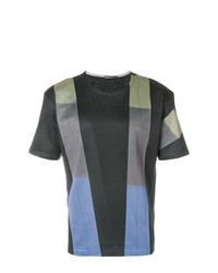 T-shirt à col rond imprimé multicolore Issey Miyake Men