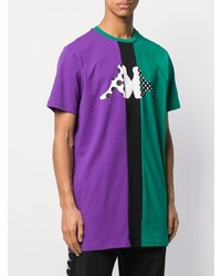 T-shirt à col rond imprimé multicolore Kappa