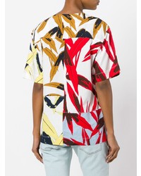 T-shirt à col rond imprimé multicolore Marni