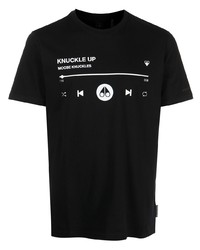 T-shirt à col rond imprimé multicolore Moose Knuckles