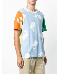 T-shirt à col rond imprimé multicolore Thom Browne