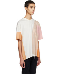 T-shirt à col rond imprimé multicolore MAISON KITSUNÉ